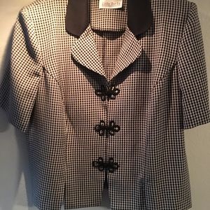 Black & White Checkerd Jacket